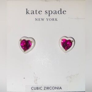 Kate Spade Pink Heart Earrings